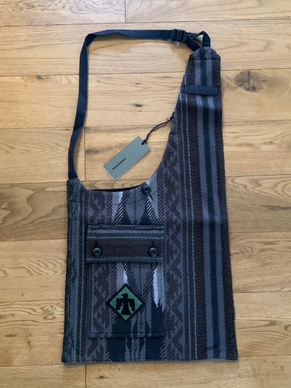 Maharishi NWT Night Broken Arrow Monk Bag Cotton Powerloom